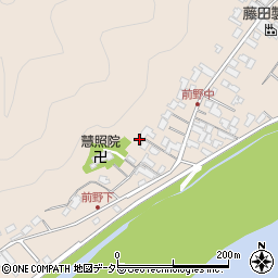 岐阜県美濃市前野173周辺の地図