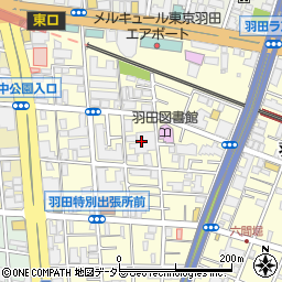 東京都大田区羽田1丁目12周辺の地図
