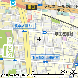 東京都大田区羽田1丁目14周辺の地図