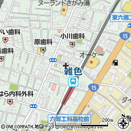 日高屋 雑色駅前店周辺の地図