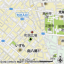 東京都大田区南六郷1丁目3周辺の地図