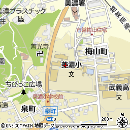 岐阜県美濃市1594-1周辺の地図