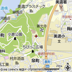 岐阜県美濃市1592周辺の地図