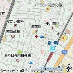 伊勢屋餅菓子店周辺の地図