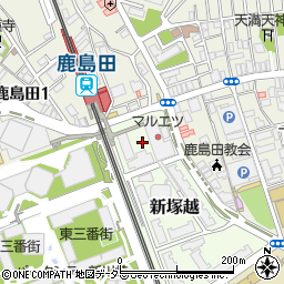 健ナビ薬樹薬局　鹿島田2号店周辺の地図