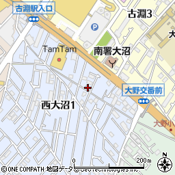 神奈川県相模原市南区西大沼1丁目5-18周辺の地図