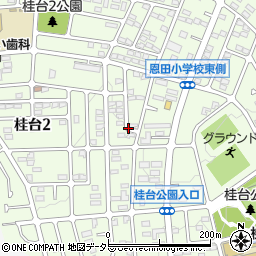 神奈川県横浜市青葉区桂台周辺の地図