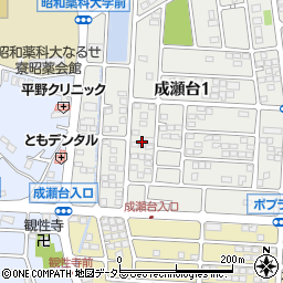 東京都町田市成瀬台1丁目10周辺の地図