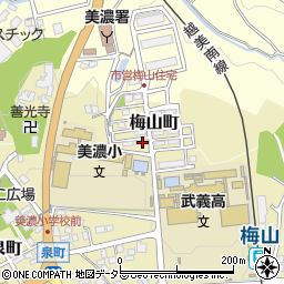 岐阜県美濃市梅山町1655周辺の地図