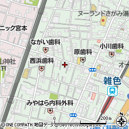 東京都大田区仲六郷2丁目周辺の地図