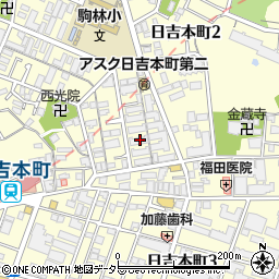 日吉第七コーポＥ棟周辺の地図