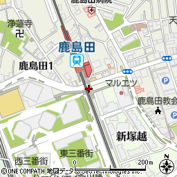 幸警察署鹿島田駅前交番周辺の地図