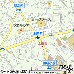 上田名周辺の地図
