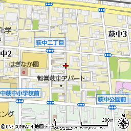 東京都大田区萩中3丁目29周辺の地図