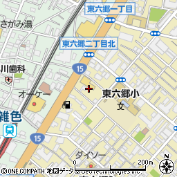 東京都大田区東六郷2丁目2周辺の地図