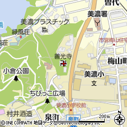 岐阜県美濃市1599周辺の地図
