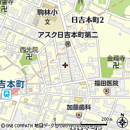 日吉第七コーポＦ棟周辺の地図
