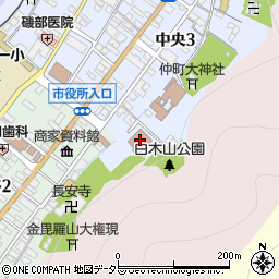 都留市立図書館周辺の地図