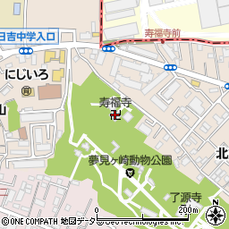 寿福寺周辺の地図