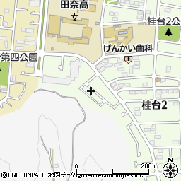 神奈川県横浜市青葉区桂台2丁目40-117周辺の地図