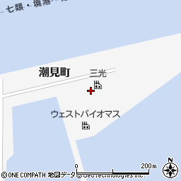 鳥取県境港市潮見町周辺の地図