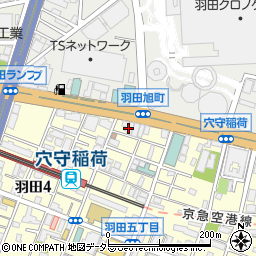 ファミリーマート羽田四丁目店周辺の地図