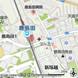 味楽 鹿島田店周辺の地図