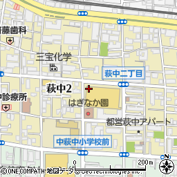 東京都大田区萩中周辺の地図
