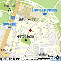 Ｄパーキング小向仲野町第１駐車場周辺の地図