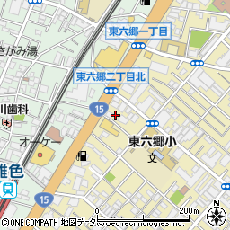 東京都大田区東六郷2丁目1-17周辺の地図