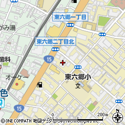 東京都大田区東六郷2丁目1周辺の地図