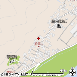 岐阜県美濃市前野230周辺の地図