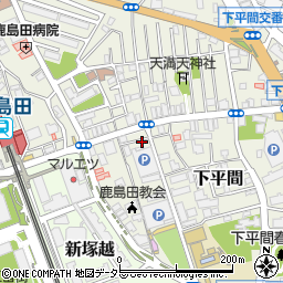 大沢商店駐車場周辺の地図