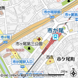 松山バレエ学校　市ヶ尾校周辺の地図