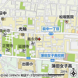 〒144-0047 東京都大田区萩中の地図