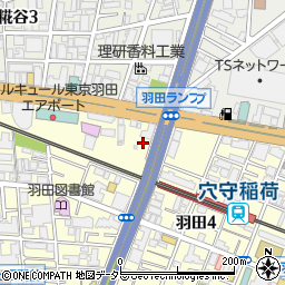 東京都大田区羽田1丁目4周辺の地図