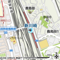 新川崎駅周辺の地図