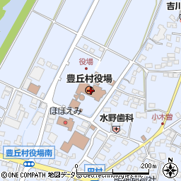 豊丘村　役場総務課広報係・有線周辺の地図