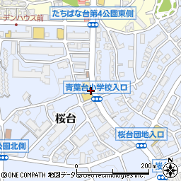 リパーク横浜桜台駐車場周辺の地図