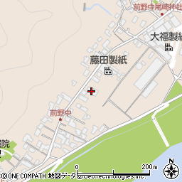岐阜県美濃市前野306周辺の地図