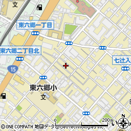 東京都大田区東六郷1丁目24周辺の地図