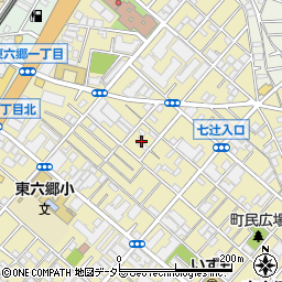 東京都大田区東六郷1丁目20周辺の地図