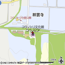 豊岡市立　コウノトリ文化館周辺の地図