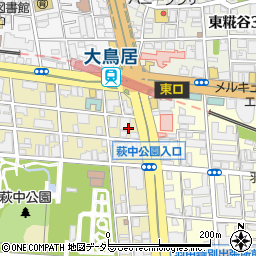 東京都大田区萩中3丁目8周辺の地図