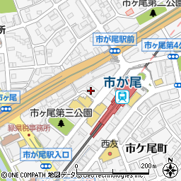 湘南ゼミナール　小中部・市ヶ尾周辺の地図