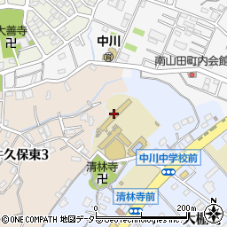 中川中コミュニティハウス周辺の地図