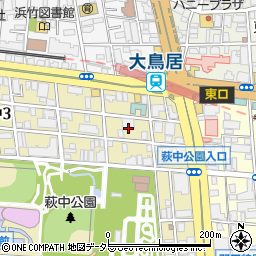 東京都大田区萩中3丁目9周辺の地図