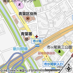 神奈川県横浜市青葉区市ケ尾町29-10周辺の地図