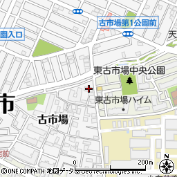 読売新聞　鹿島田販売所周辺の地図