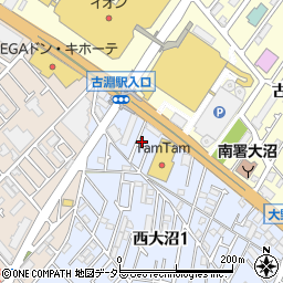 神奈川県相模原市南区西大沼1丁目5-34周辺の地図